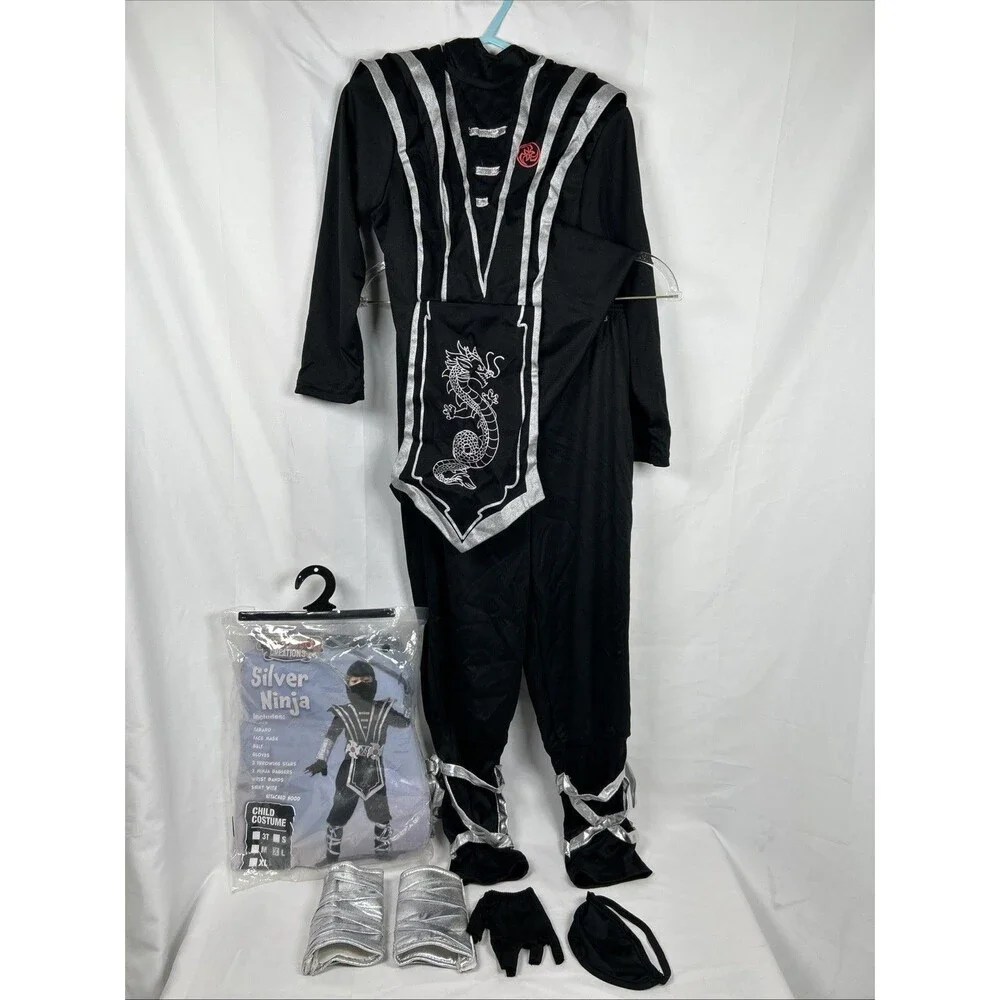 Spooktacular Creations Silver Ninja Child Costume Kids Size Large